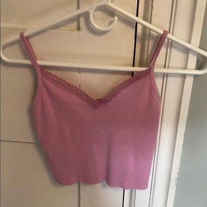 pink brandy melville tank top